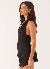 Abbey Mini Dress - Black