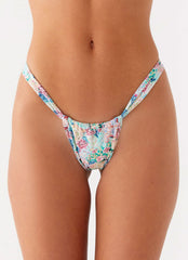 Airlie Scrunch Bikini Bottoms - Santorini Floral