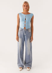 Ally Top - Baby Blue