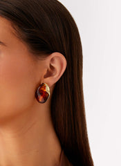 Andra Earrings - Tort