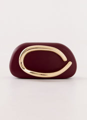 Avenna Clutch Bag - Maroon