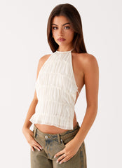 Bennie Halter Top - Ivory