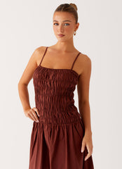 Brooke Maxi Dress - Chocolate