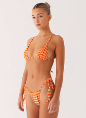 Calista Bikini Bottoms - Orange Stripe