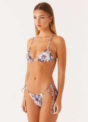 Calista Bikini Top - Bluewood Blossom