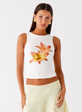 Carmela Tank Top - White