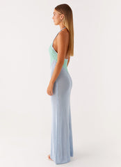 Caspa Crochet Maxi Dress - Multi