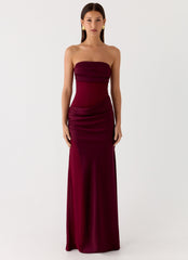 Champagne Skies Maxi Dress - Plum