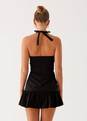 Cheryl Bustier Mini Dress - Black
