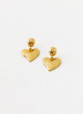 Commitment Heart Earrings - Gold