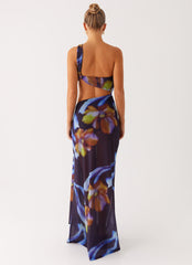 Costa Rica Maxi Dress - Dark Floral