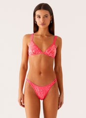 Croatia Bikini Bottoms - Pink Sequin