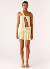 Delight Me Asymmetrical Top - Yellow