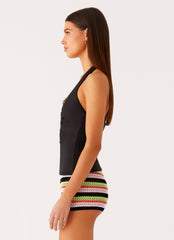Diego Halter Top - Black
