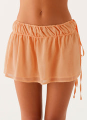Dione Mini Skirt - Peach