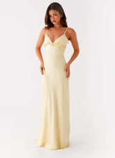 Elona Maxi Dress - Baby Yellow