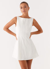 Emelie Mini Dress - White