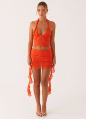 End Of Us Mini Skirt - Orange