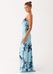 Goldsmith Maxi Dress - Blue Black Floral
