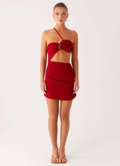 Gossip Mini Dress - Red