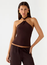 Henrietta Top - Chocolate