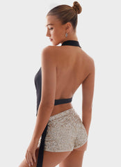 Hexa Cowl Top - Black