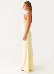 Instant Attraction Maxi Dress - Yellow