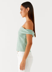 Jairo Linen Top - Sage