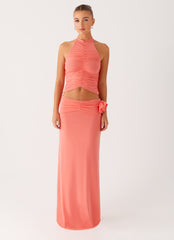 Jayce Halter Top - Salmon