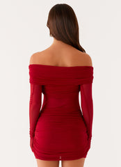 Jules Mini Dress - Raspberry