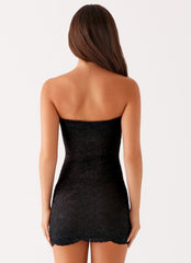 Karlina Lace Mini Dress - Black