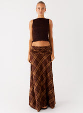 Karolina Maxi Skirt - Plaid