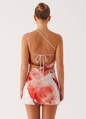 Kia Mini Dress - Peach Rose