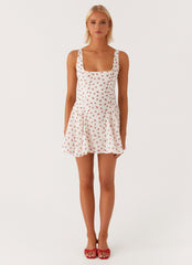 Kiva Mini Dress - Red Ditsy Floral
