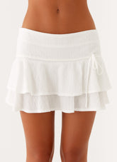 Lisbon Mini Skirt - White