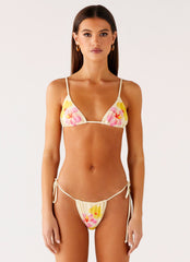 Lissy Bikini Bottoms - Yellow Flower