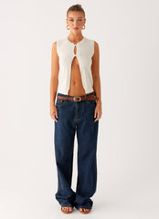 Maali Knit Top - White