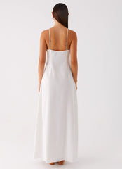 Madeleine Scoop Neck Maxi Dress - Off White