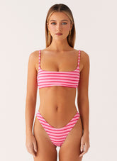 Mauritius Bikini Bottoms - Pink Stripe