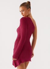 Medda Knit Mini Dress - Hot Pink
