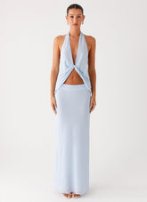 Michaella Chiffon Maxi Skirt - Blue