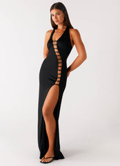 Midnight Dreams Maxi Dress - Black