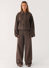 Midwest Low Rise Jeans - Light Wash Chocolate