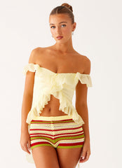 Miffy Mini Shorts - Yellow Multi