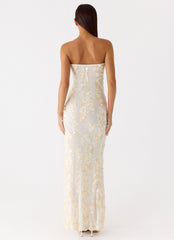 Minni Sequin Maxi Dress - Ivory