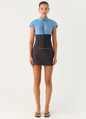 Mirna Micro Skort - Charcoal