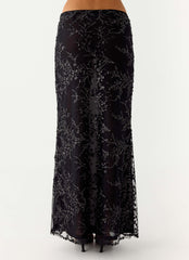 Moodlight Maxi Skirt - Black