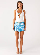 Movie Star Mini Skirt - Turquoise