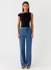 No Answer Bodysuit - Black