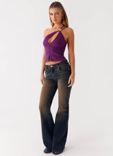 Oregon Flared Jeans - Dirty Black Wash